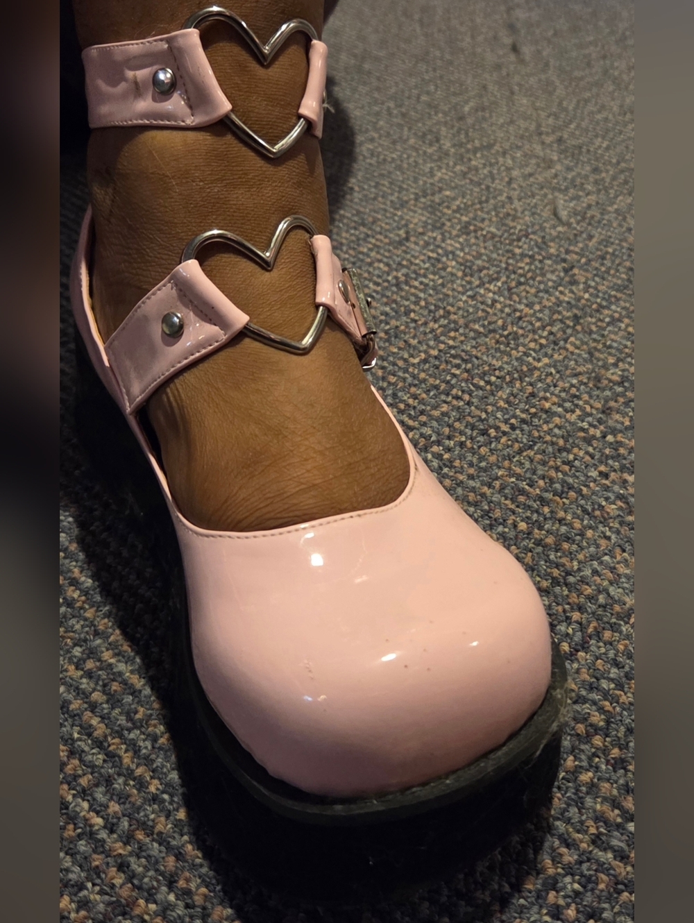 Pink Demonia Mary Jane Platform Shoes - Picture 4 of 4